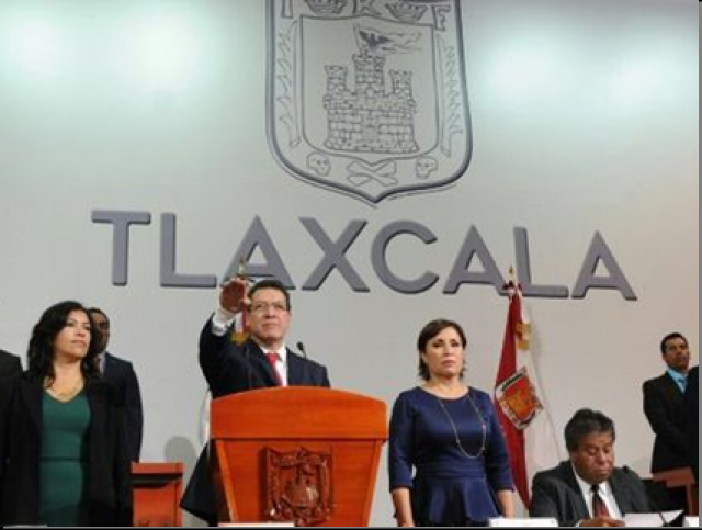Marco Antonio Mena rindió protesta como gobernador de Tlaxcala 